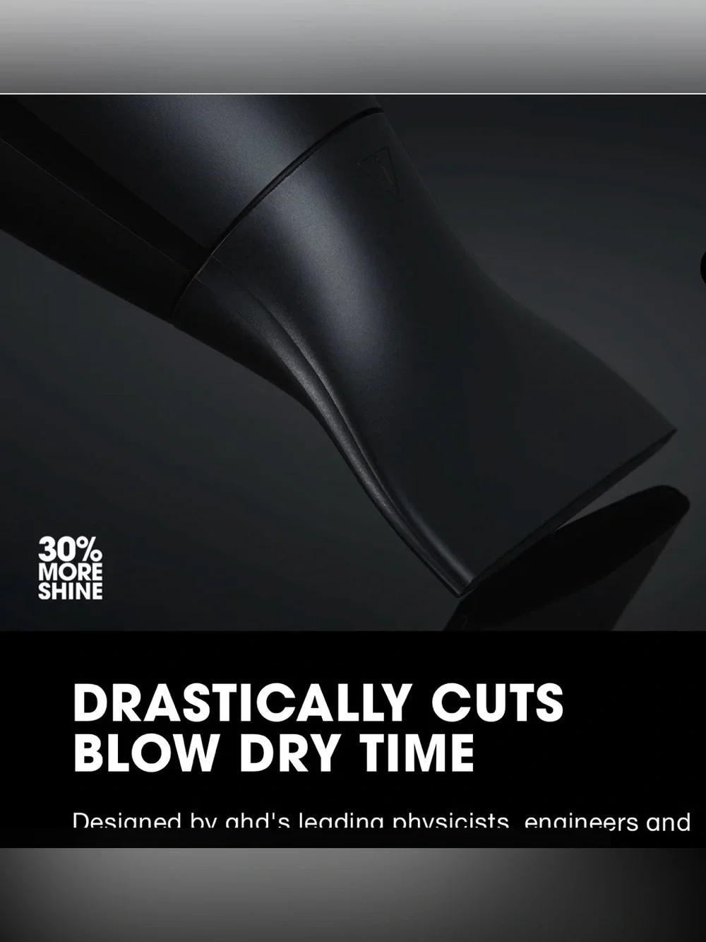 $330. Ghd The Professional Hair Dryer in Matte Black and Gunmetal New Open Box!